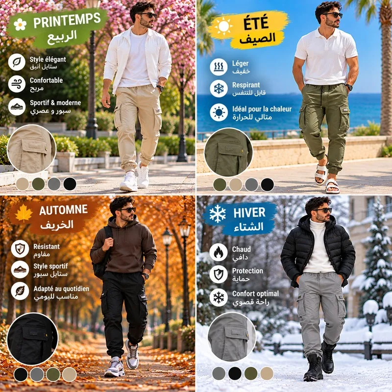 سروال 4 فصول الخريف الشتاء الربيع والصيف مناسب للخروج الدراسة والعمل product image